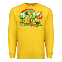 Lemon wine glasses st. patricks Premium Sweatshirt - OliviaCreatesArt