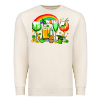 Sandshell wine glasses st. patricks Premium Sweatshirt - OliviaCreatesArt