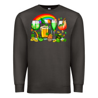 Smoke wine glasses st. patricks Premium Sweatshirt - OliviaCreatesArt