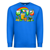 True Royal wine glasses st. patricks Premium Sweatshirt - OliviaCreatesArt
