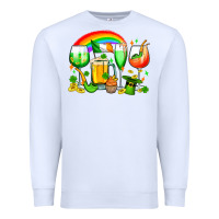 White wine glasses st. patricks Premium Sweatshirt - OliviaCreatesArt