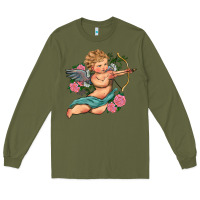 Army Green cupid valentine's day Long Sleeve Tee - RanaPortraitStore