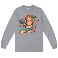 Heather Grey cupid valentine's day Long Sleeve Tee - RanaPortraitStore