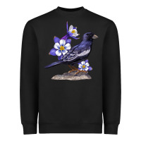 Black Colorado Lark Mountain Bunting Bird Heavyweight Sweatshirt - Bettercallsaul