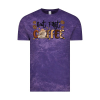 Cloud Purple but first coffee Vintage Tee - MaliasSmallBusiness
