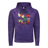 Cloud Purple merry christmas Vintage Hoodie - MaliasSmallBusiness