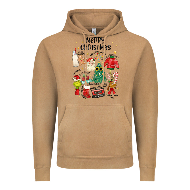Merry Christmas Vintage Hoodie by MaliasSmallBusiness | Teevron
