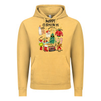 Vintage Mustard merry christmas Vintage Hoodie - MaliasSmallBusiness