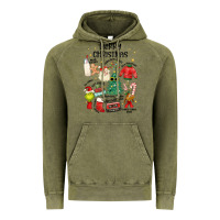 Vintage Olive merry christmas Vintage Hoodie - MaliasSmallBusiness