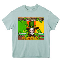 Arona saint patricks cow and hat with sunflower and shamrock Heavy Core Tee - Artiststas