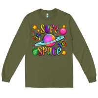 Army Green safe space Long Sleeve Tee - Artiststas