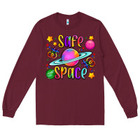 Burgundy safe space Long Sleeve Tee - Artiststas