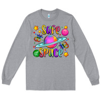Heather Grey safe space Long Sleeve Tee - Artiststas
