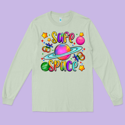 Safe Space Long Sleeve Tee Designed By Artiststas