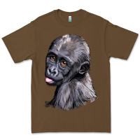 Cacao Baby Gorilla Head Premium Tee - LillyAllenDesigns