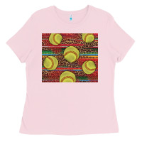 Bubblegum Pink western softball Ladies Tee - AdoDesignShop