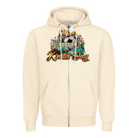 Sandshell It's a Soccer Kinda Day Zipper Hoodie - HowdyJamesFarm