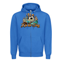 True Royal It's a Soccer Kinda Day Zipper Hoodie - HowdyJamesFarm