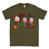 Army Green Merry Christmas Classic Tee - CowhideDigitalArt