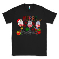 Black Merry Christmas Classic Tee - CowhideDigitalArt
