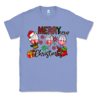 Colony Blue Merry Christmas Classic Tee - CowhideDigitalArt