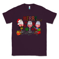 Plum Merry Christmas Classic Tee - CowhideDigitalArt