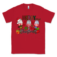 Red Merry Christmas Classic Tee - CowhideDigitalArt