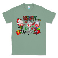 Sage Merry Christmas Classic Tee - CowhideDigitalArt