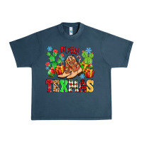 Midnight Navy Merry Texmas Urban Heavy Tee - MaliasSmallBusiness