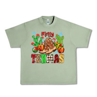 Oil Green Merry Texmas Urban Heavy Tee - MaliasSmallBusiness