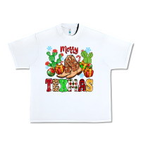 White Merry Texmas Urban Heavy Tee - MaliasSmallBusiness
