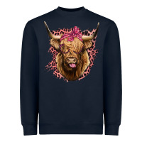 Navy Highland cow Heavyweight Sweatshirt - Bettercallsaul