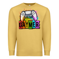 Antique Gold gaymer lgbtq gaming Premium Sweatshirt - OliviaCreatesArt