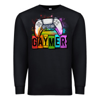 Black gaymer lgbtq gaming Premium Sweatshirt - OliviaCreatesArt