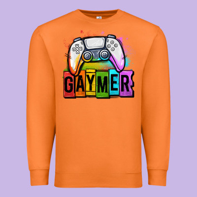 Gaymer Lgbtq Gaming Premium Sweatshirt Designed By Oliviacreatesart