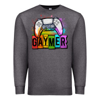 Charcoal Heather gaymer lgbtq gaming Premium Sweatshirt - OliviaCreatesArt