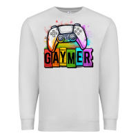 Dove Grey gaymer lgbtq gaming Premium Sweatshirt - OliviaCreatesArt