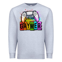 Heather Grey gaymer lgbtq gaming Premium Sweatshirt - OliviaCreatesArt