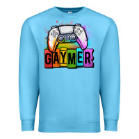 Ocean Blue gaymer lgbtq gaming Premium Sweatshirt - OliviaCreatesArt