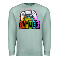 Seafoam gaymer lgbtq gaming Premium Sweatshirt - OliviaCreatesArt