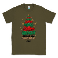 Army Green crocin around the christmas tree Classic Tee - MaliasSmallBusiness