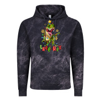 Cloud Black tree rex trex christmas dinosaur Vintage Hoodie - MaliasSmallBusiness