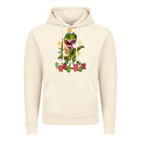 Vintage Artic tree rex trex christmas dinosaur Vintage Hoodie - MaliasSmallBusiness