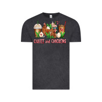 Vintage Black chicken   coffee cups Vintage Tee - MaliasSmallBusiness