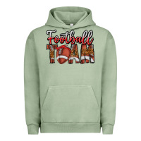 Pigment Oil Green football team Urban Hoodie - CowhideDigitalArt