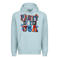 Blue Mist Party in the usa 4th of july Premium Hoodie - CowGirlArtShop