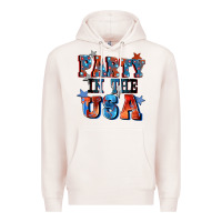 Pale Pink Party in the usa 4th of july Premium Hoodie - CowGirlArtShop