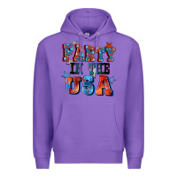Purple Party in the usa 4th of july Premium Hoodie - CowGirlArtShop