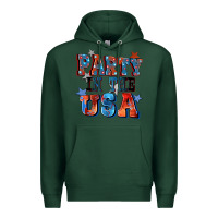 Sports Green Party in the usa 4th of july Premium Hoodie - CowGirlArtShop