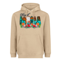 Mushroom Blessed Mama Flowers Cow Heavyweight Hoodie - CowCowDesign